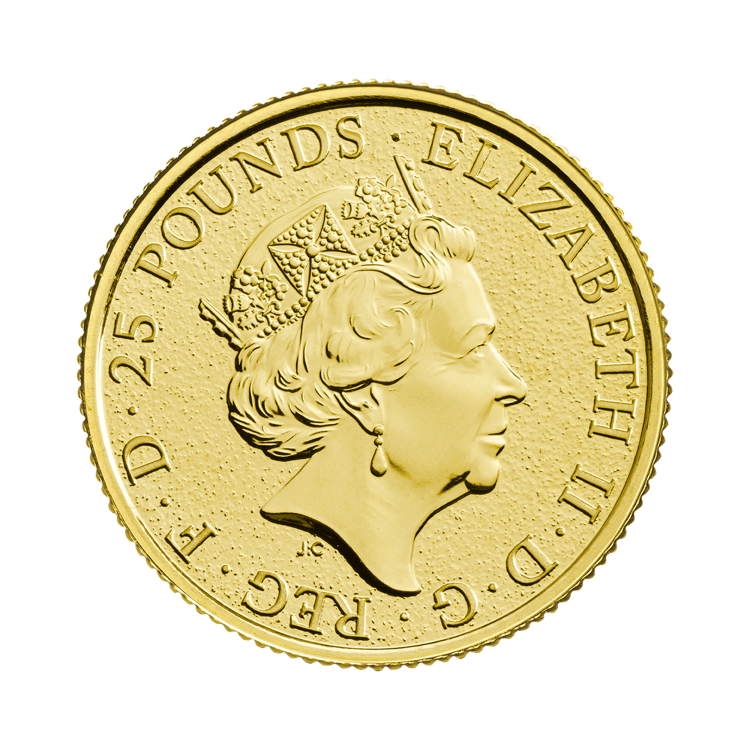 1/4 oz Royal Mint Gouden Munt 2017 achterkant