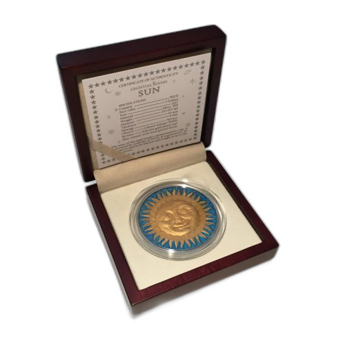 Thumbnail 2 Troy ounce zilveren munt Sun achterkant