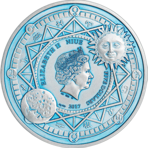 Thumbnail 2 Troy ounce zilveren munt Sun perspectief 1