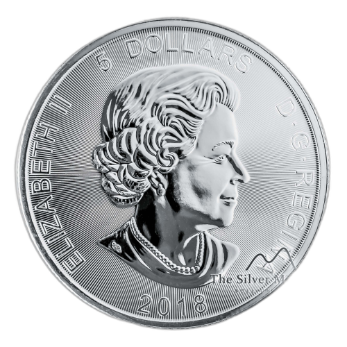 Thumbnail 1 oz Royal Canadian Mint d'Argent 2018 back