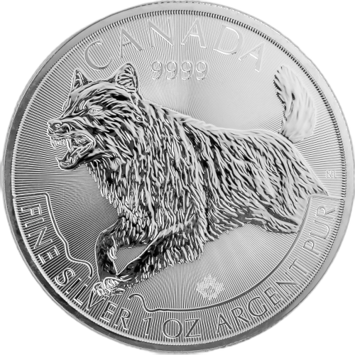 Thumbnail 1 oz Royal Canadian Mint d'Argent 2018 angle 2