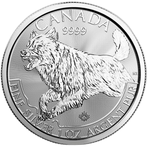 Thumbnail 1 oz Royal Canadian Mint d'Argent 2018 angle 1