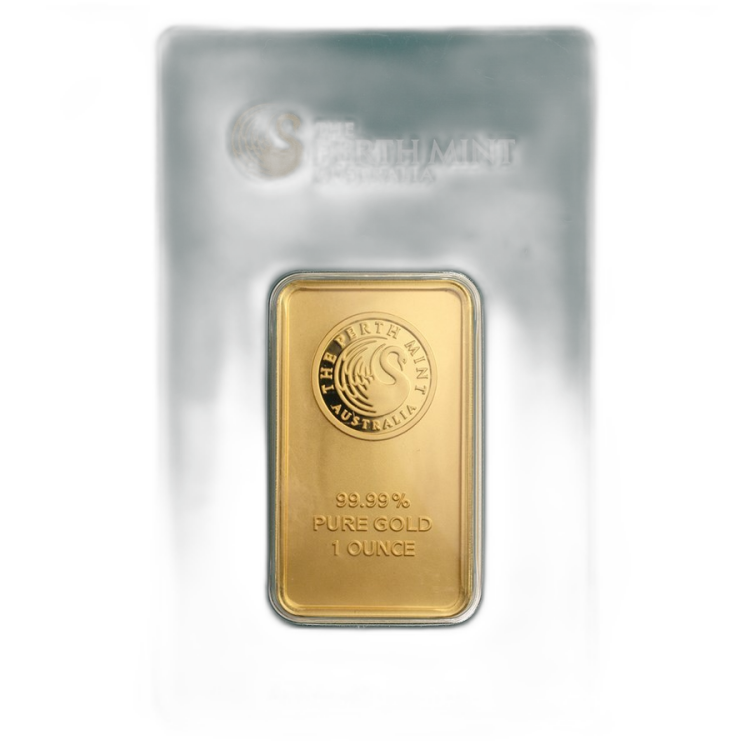 1 oz Perth Mint Lingot d'Or Plusieurs Années back
