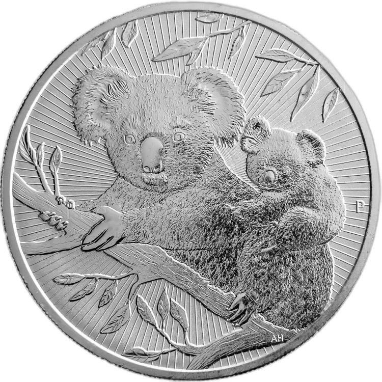 2 oz Koala Silbermünze 2018 angle 1