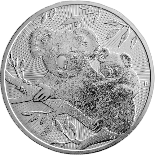 Thumbnail 2 oz Koala Silbermünze 2018 angle 1