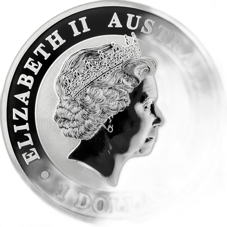 1 Troy ounce silver coin Bird of Paradise - Victoria’s Riflebird angle 1