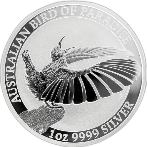 Thumbnail 1 Troy ounce silver coin Bird of Paradise - Victoria’s Riflebird angle 2