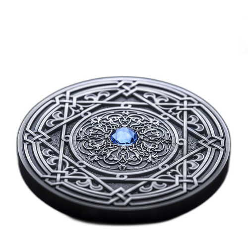 Thumbnail 3 Troy ounce zilveren munt Mandala art IV 'Moresque' achterkant
