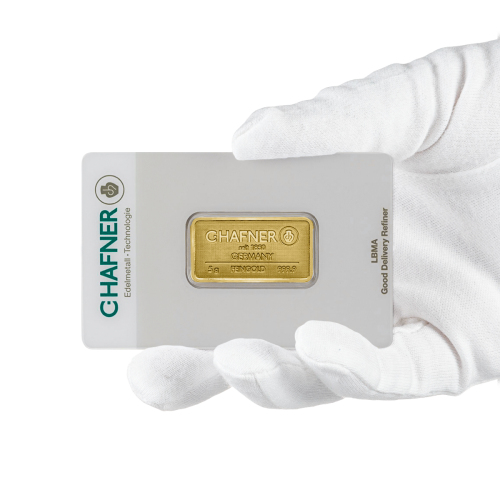 Thumbnail Gold bar 5 gram C. Hafner