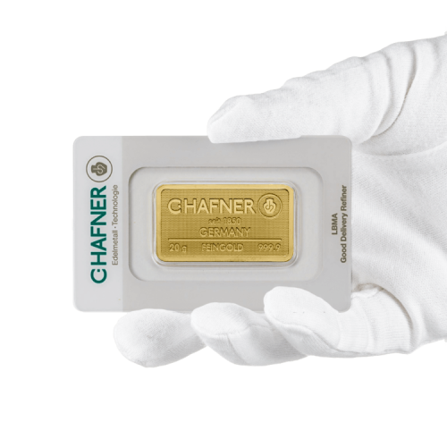 Thumbnail About the 20 gram C. Hafner gold bar