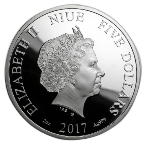 Thumbnail 2 Troy ounce silver coin Niue Spring 2017 back