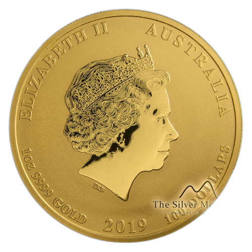 Thumbnail 1 oz Lunar Gouden Munt 2019 achterkant