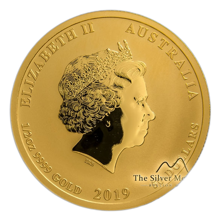 1/2 oz Lunar Gold Coin 2019 angle 2