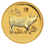 1/4 oz Lunar Gouden Munt 2019 voorkant