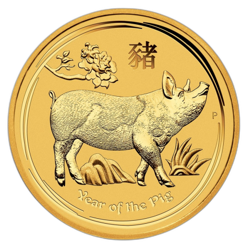 Thumbnail 1/4 oz Lunar Oro 2019 back