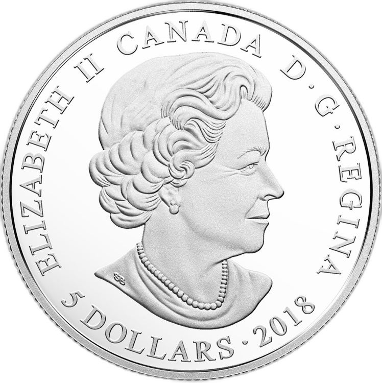 2 oz November Birthstone Swarovski Silbermünze 2018 back