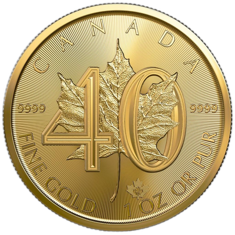 1 oz Royal Canadian Mint Goldmünze 2019 back