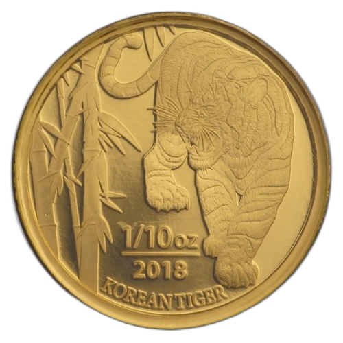 Thumbnail 1/10 oz KOMSCO Gouden Munt 2018 perspectief 1