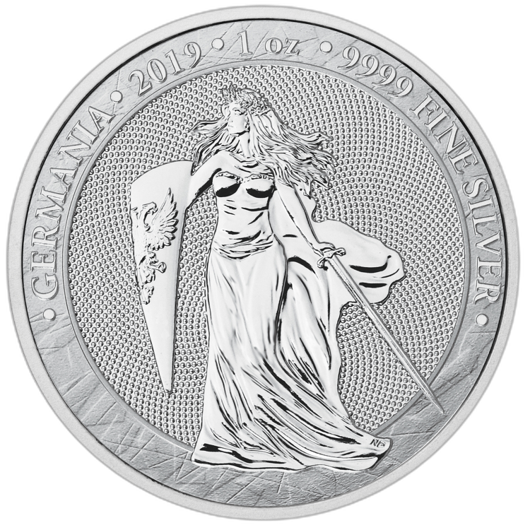 1 oz Germania Silver Coin 2019 back