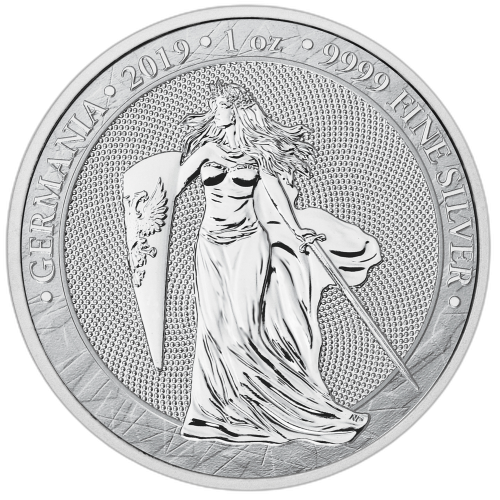 Thumbnail 1 oz Germania Silver Coin 2019 back