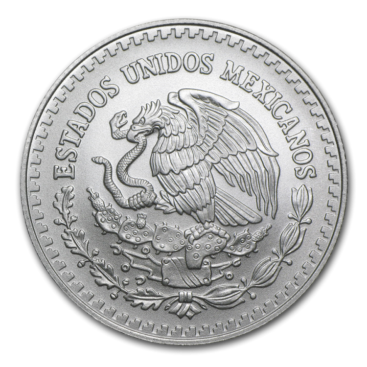 1/2 oz Mexican Libertad Zilveren Munt 2019 achterkant