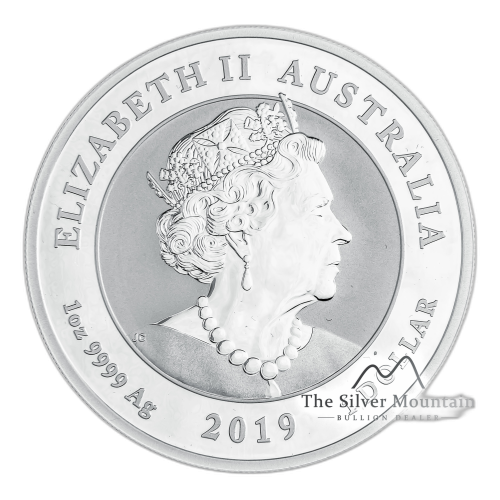 Thumbnail 1 Troy ounce silver coin Double Dragon 2019 angle 1