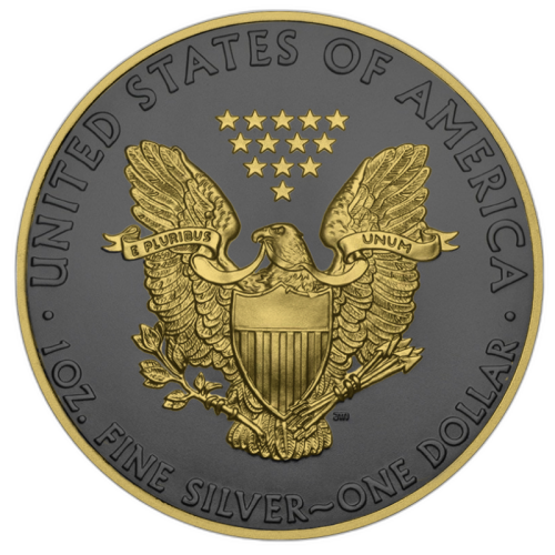 Thumbnail 1 oz US Mint Silver Coin 2019 back