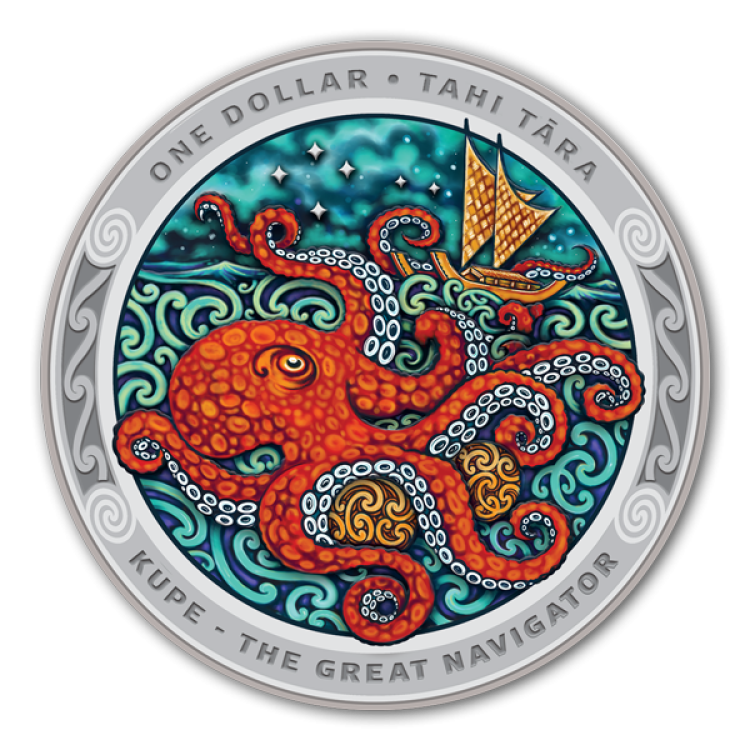 2 oz New Zealand Mint Silbermünze 2019 back