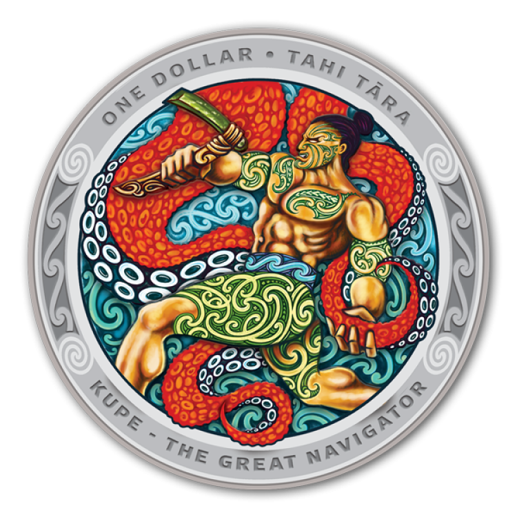 2 oz New Zealand Mint Silbermünze 2019 angle 3