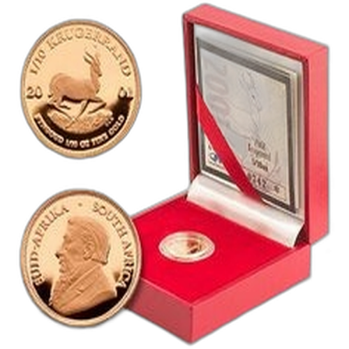 Thumbnail 1/4 oz Krugerrand Proof Gouden Munt Divers achterkant