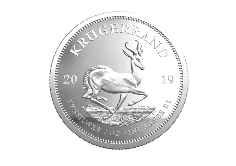 2 oz South African Mint Silver Coin back