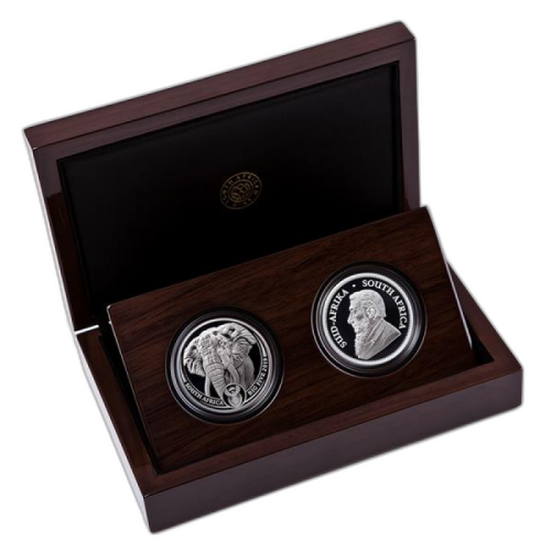 Thumbnail 2 oz South African Mint Silver Coin angle 4