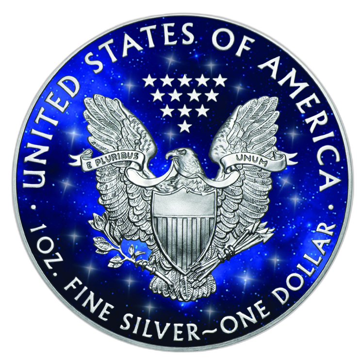1 oz American Eagle Silbermünze 2019 back