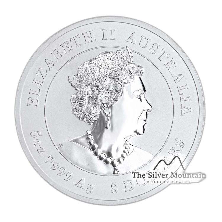 5 oz Lunar Zilveren Munt 2020 perspectief 2