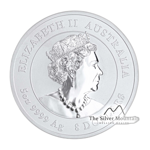 Thumbnail 5 oz Lunar Zilveren Munt 2020 perspectief 2