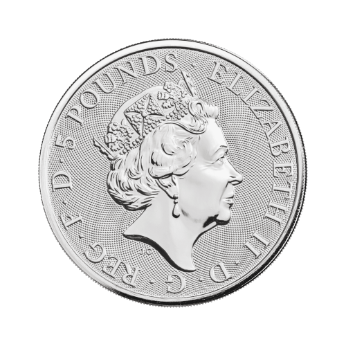 Thumbnail 2 oz Queens Beasts Silbermünze 2020 back