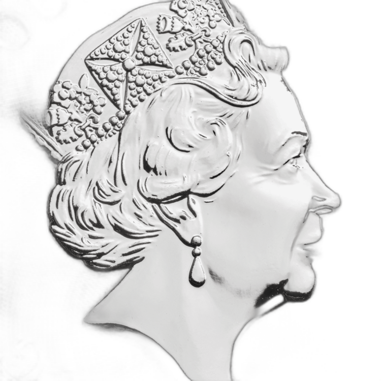 2 oz Queens Beasts Silbermünze 2020 angle 4