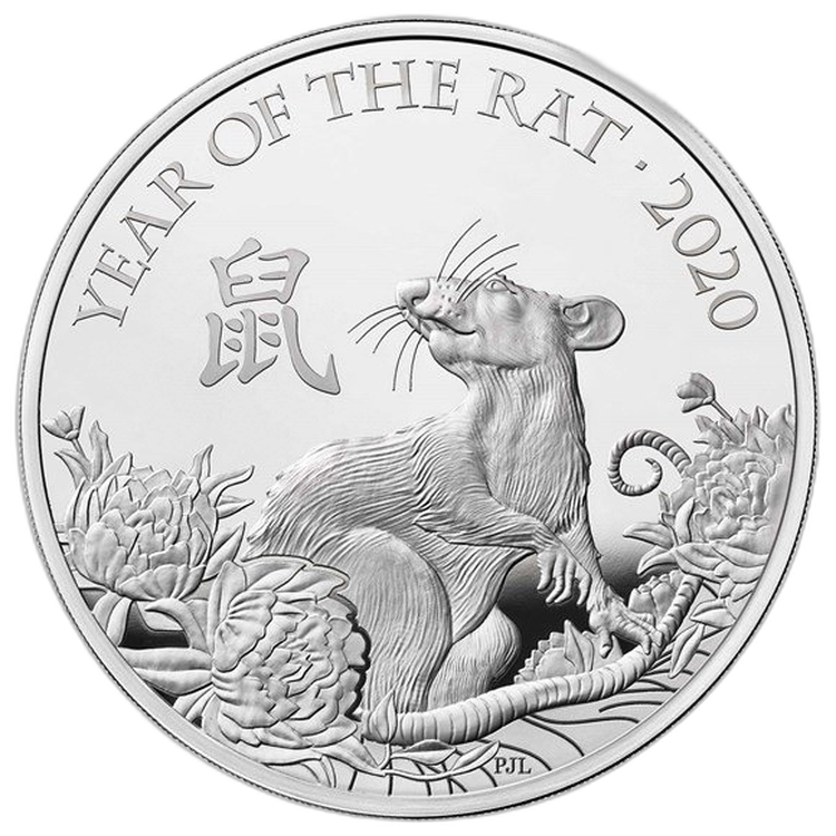 1 oz Lunar d'Argent 2020 back