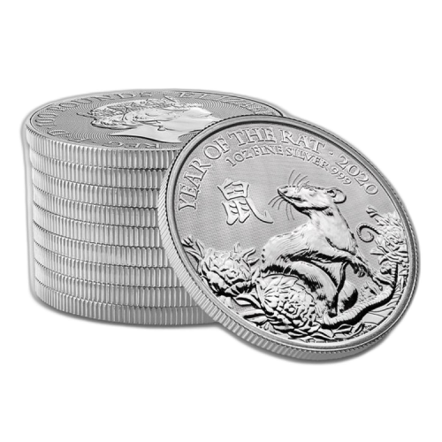 Thumbnail 1 oz Lunar d'Argent 2020 angle 1