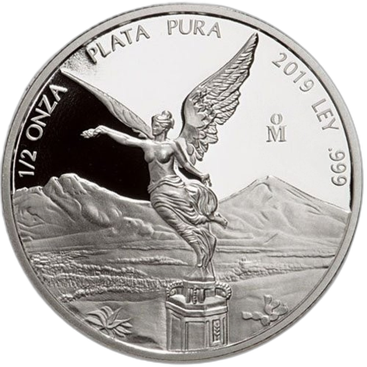 7 oz Mexican Libertad Silver Coin 2019 angle 2