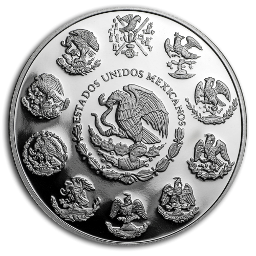 Thumbnail 7 oz Mexican Libertad Silver Coin 2019 angle 3