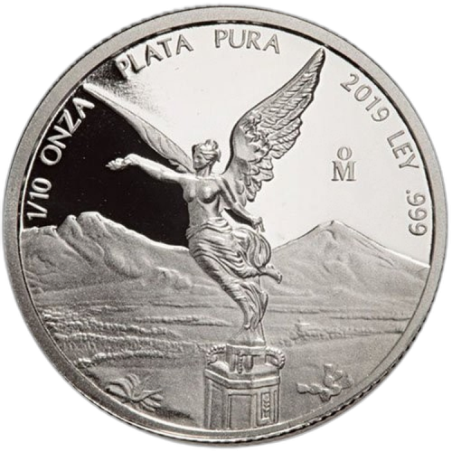 Thumbnail 7 oz Mexican Libertad Silver Coin 2019 angle 4