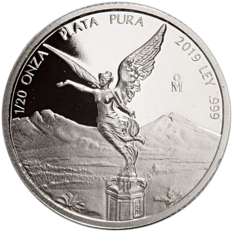 7 oz Mexican Libertad Silver Coin 2019 angle 5