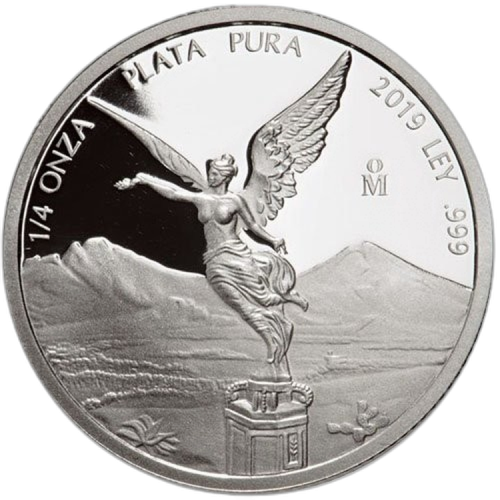 Thumbnail 7 oz Mexican Libertad Silver Coin 2019 angle 6