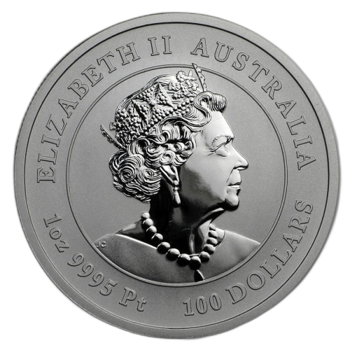 Thumbnail 1 Troy ounce platina munt Lunar 2020 achterkant