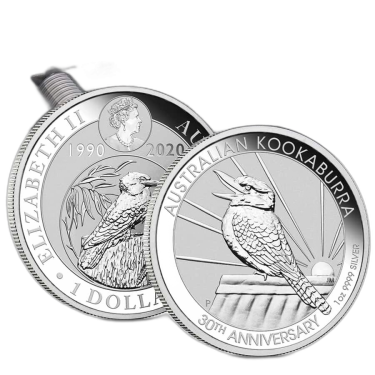 1 oz Kookaburra Plata 2020 back