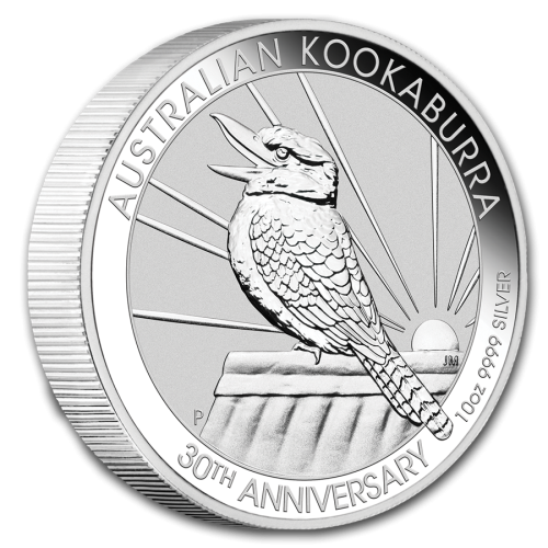 Thumbnail 10 oz Kookaburra Zilveren Munt 2020 achterkant