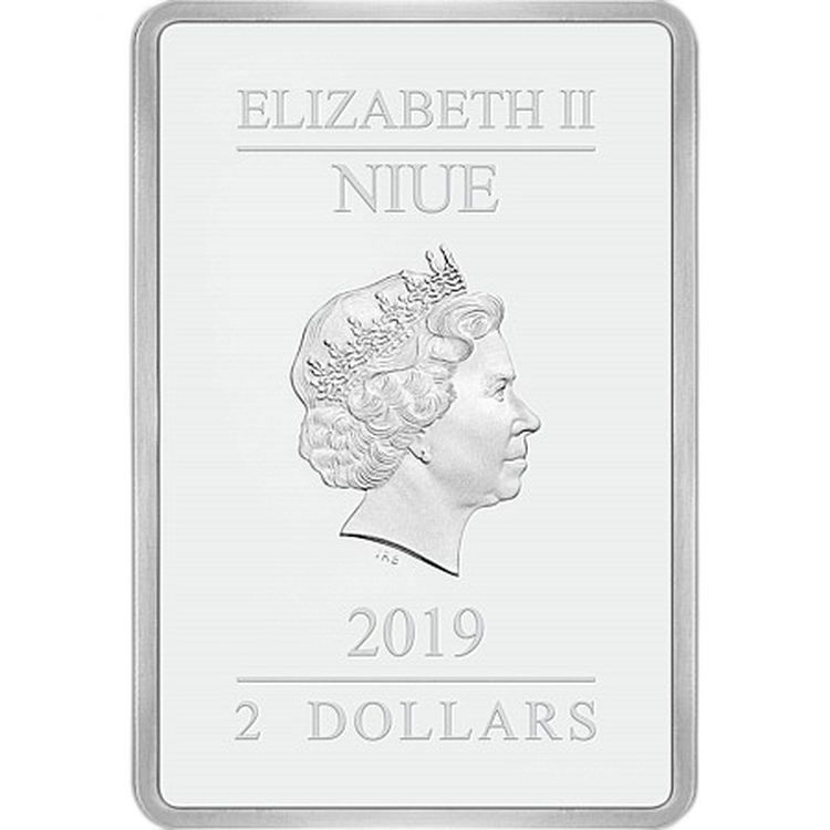 1 oz New Zealand Mint Silver Coin 2019 angle 3