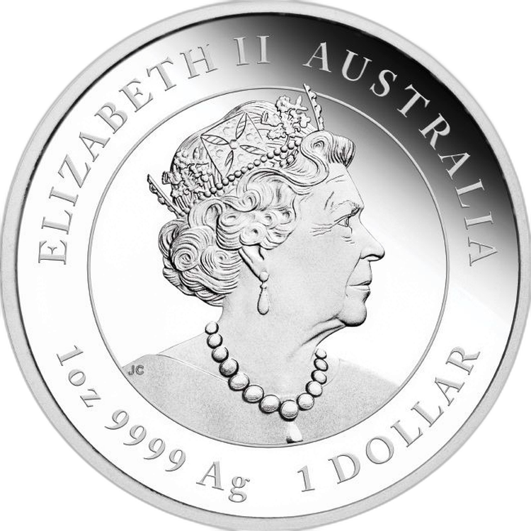 3 oz Lunar Zilveren Munt 2020 perspectief 1