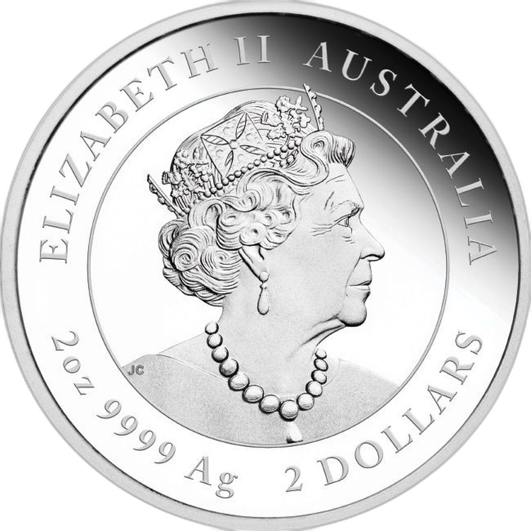 3 oz Lunar Zilveren Munt 2020 perspectief 2